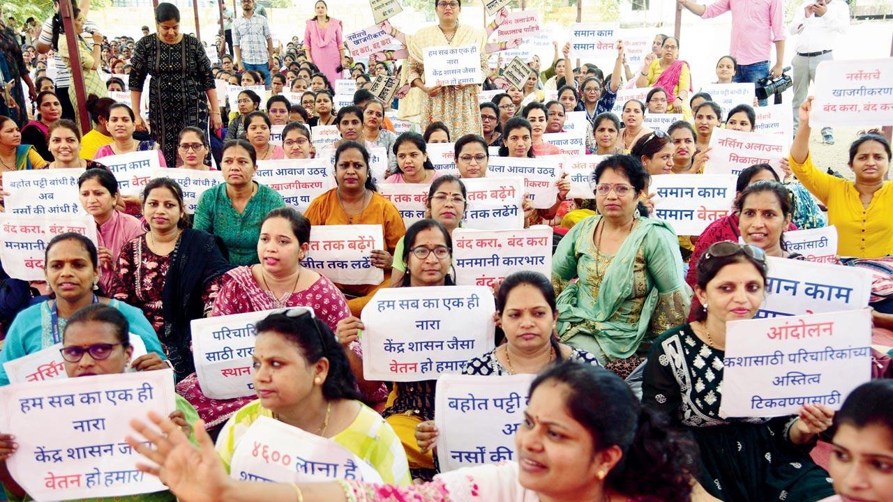 Will continue our strike till decision is taken: Nurses