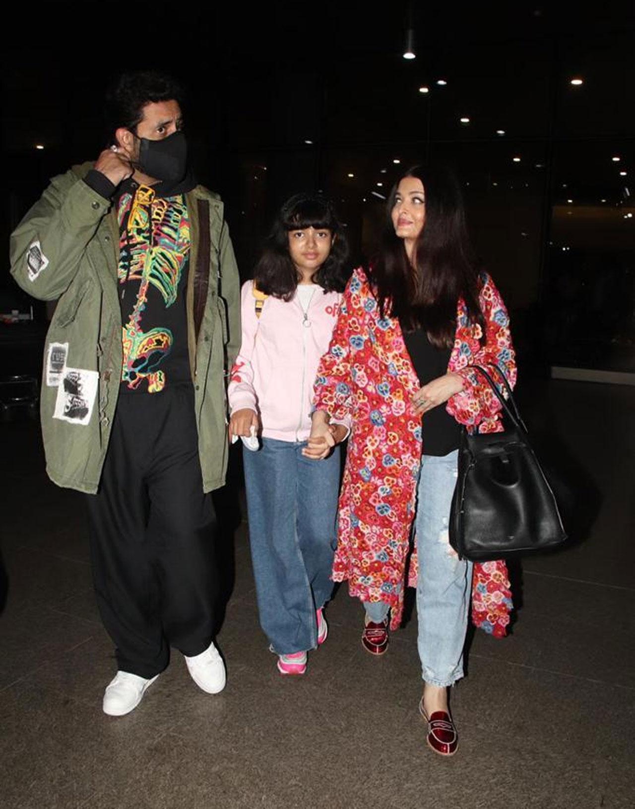 Aishwarya Rai Bachchan returned to Mumbai with Abhishek Bachchan and Aaradhya Bachchan after attending Cannes 2022. The actress was regular in sharing her looks and outfits with fans on Instagram at the festival she's now a veteran of.