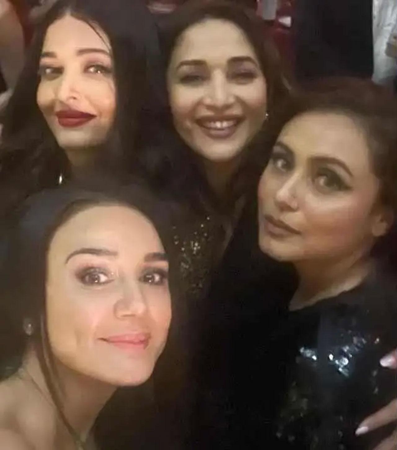 Apart from Shah Rukh Khan surreptitiously attending Karan Johar's party, the one moment that stood out was a selfie that comprises of names that made our childhoods memorable and mesmerising. Preity Zinta shared a selfie with Aishwarya Rai Bachchan, Rani Mukerji, Madhuri Dixit, and Kareena Kapoor Khan. Read the full story here