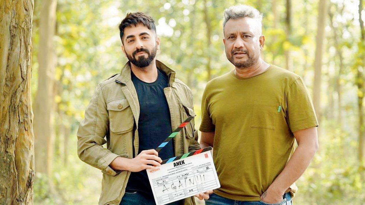 The actor with director Anubhav Sinha