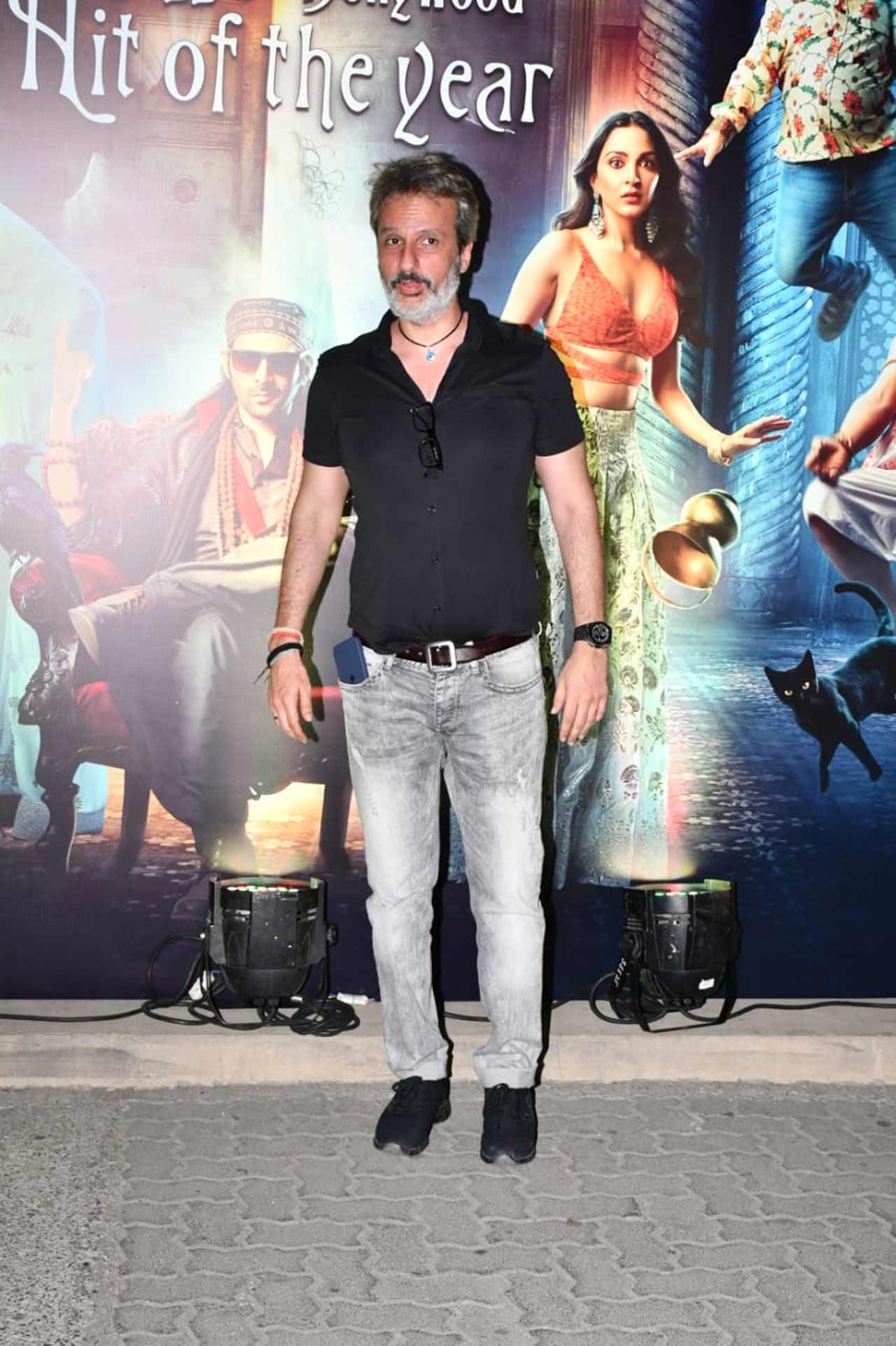 Raveena Tandon's husband Anil Thadani was also one of the members at the bash.