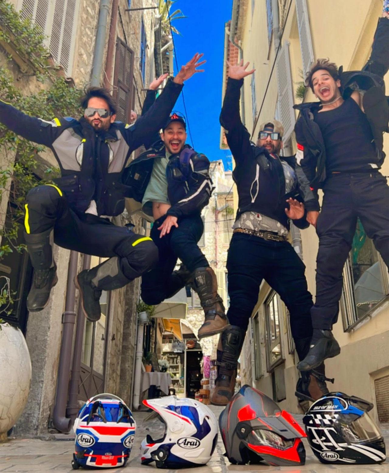 In this picture, the boys enjoy a jump in the air. Ishaan Khatter has finished shooting for 'Pippa'. On Monday, Ishaan took to Instagram and shared the update with his fans and followers. 