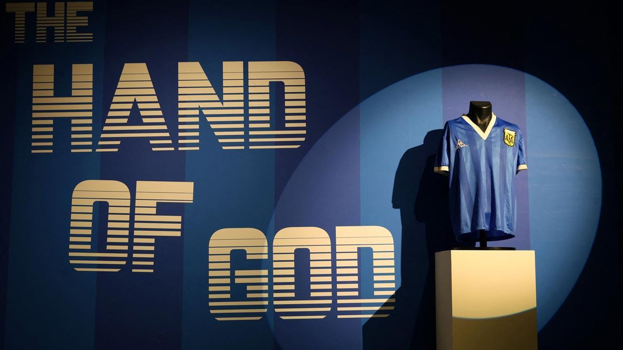 Diego Maradona’s Hand of God jersey sold for Rs 70 cr