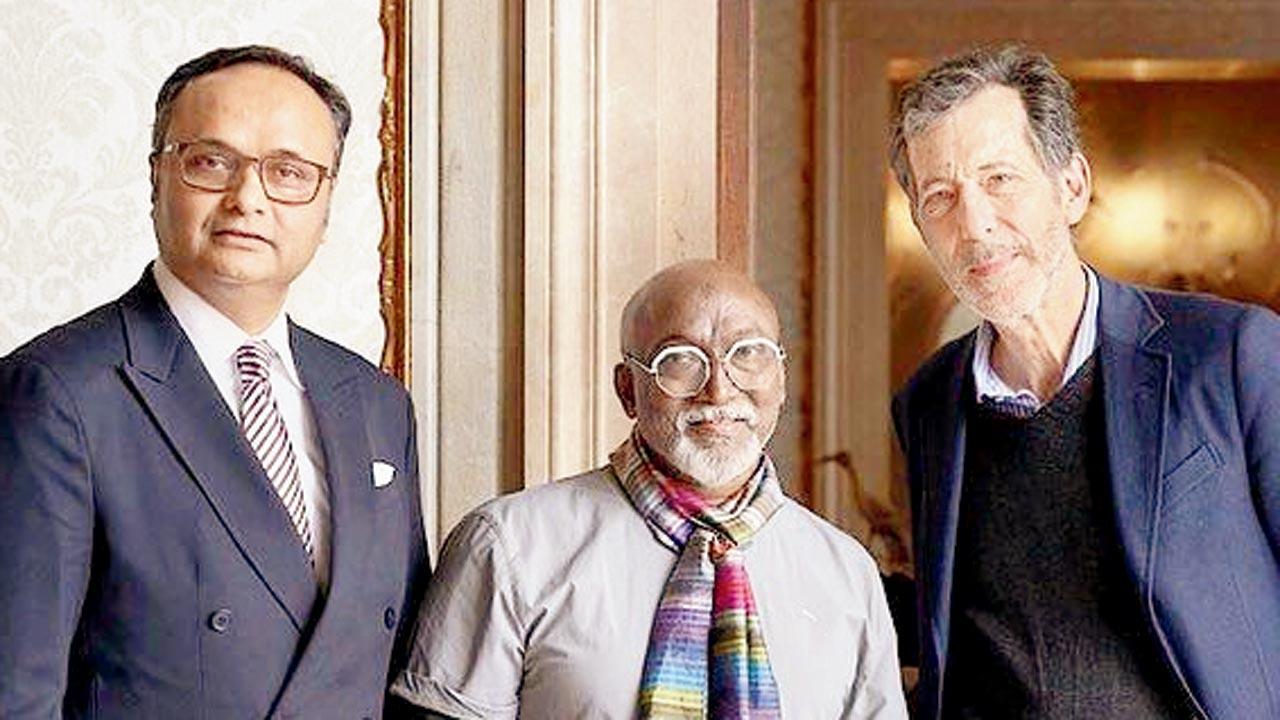 (From left) Durjoy Rahman, Bose Krishnamachari and Ralph Rugoff 