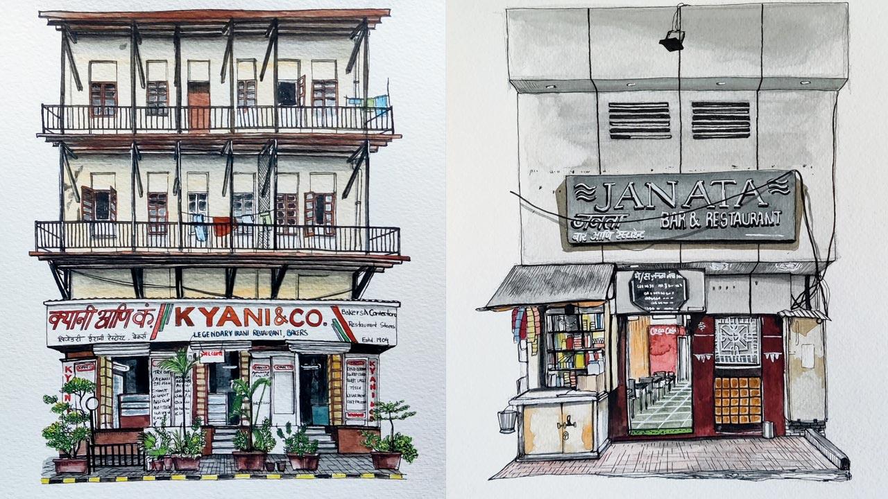Mumbai addas on his canvas