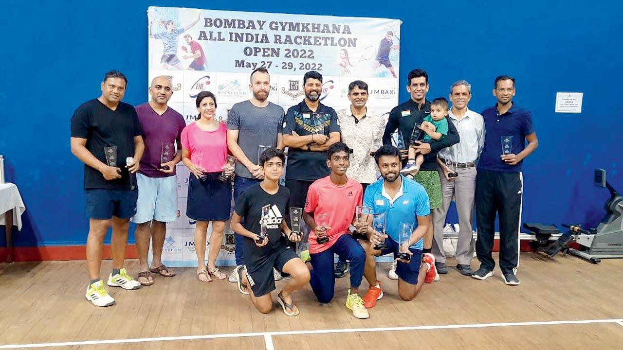 World racketlon chief Stahl leads list of winners at Bombay Gym