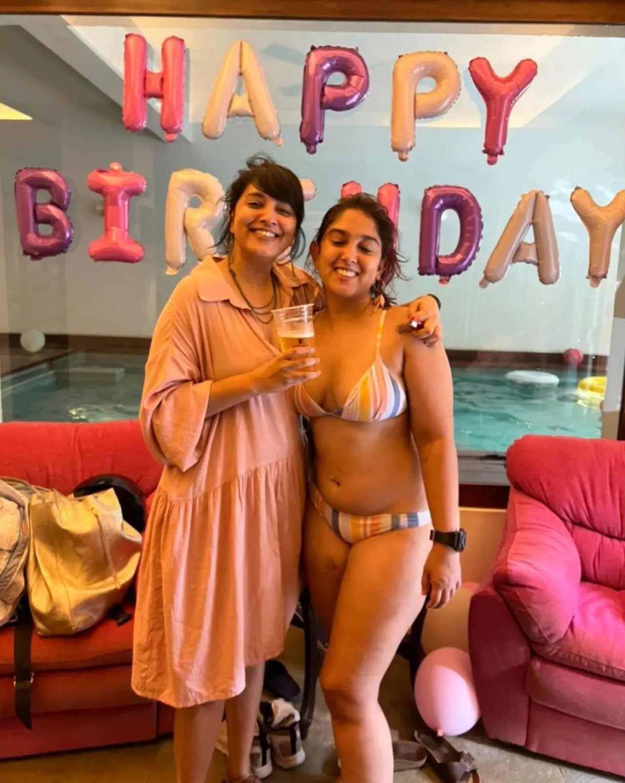 Aamir Khan’s daughter Ira Khan celebrated her 25th birthday recently with a pool party. 