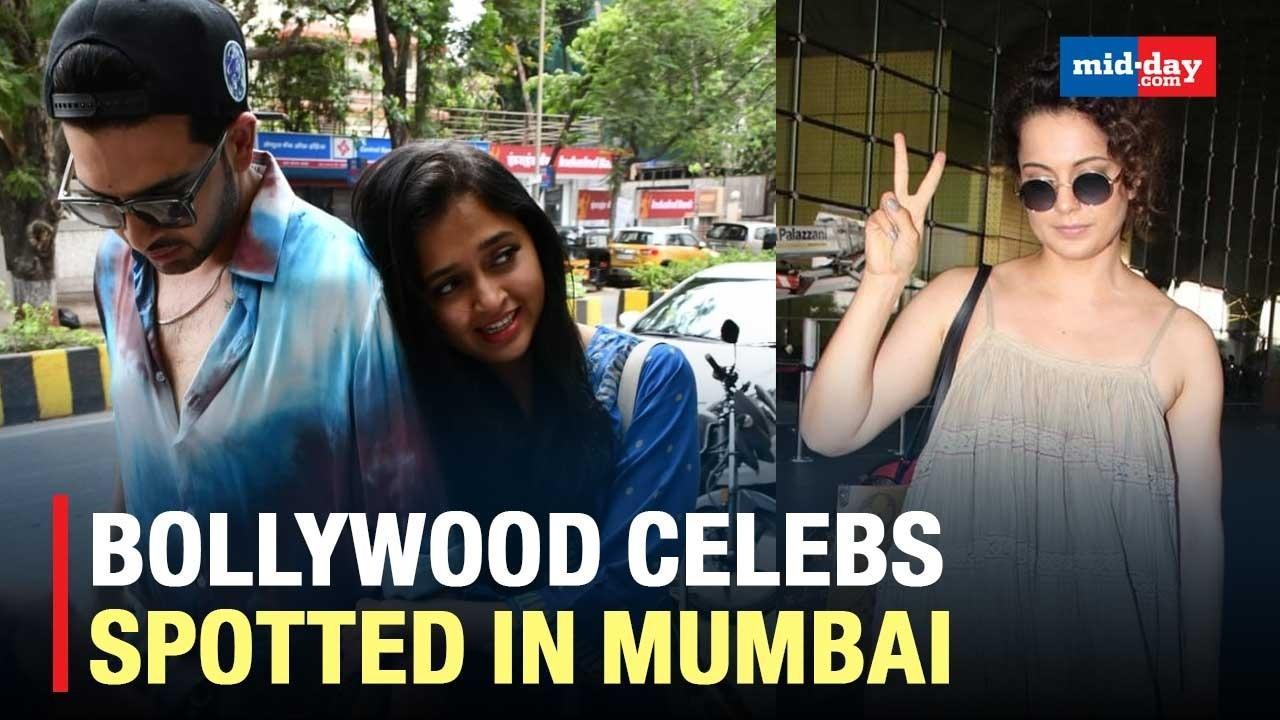 Kangana, Shilpa Spotted At Airport; Karan, Tejasswi And Others Spotted In Mumbai