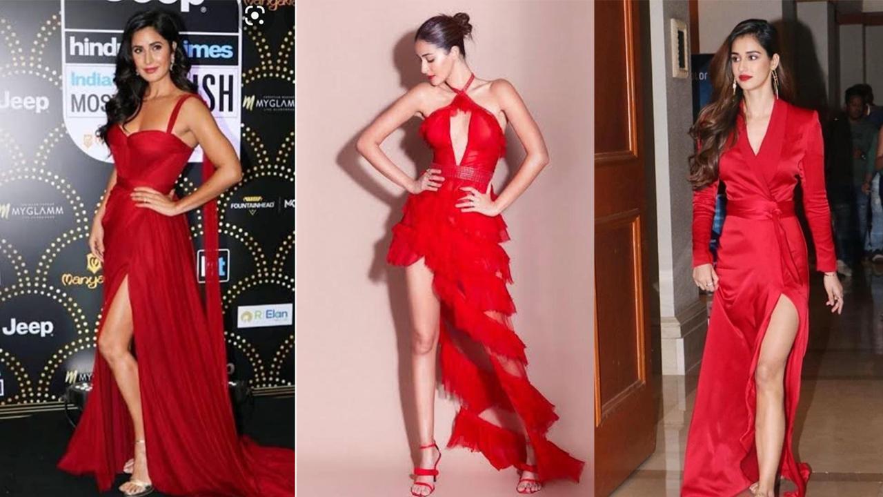 Katrina Kaif flaunts a svelte figure in a plunging red gown at the Hello!  Hall Of Fame Awards 2017! | India.com