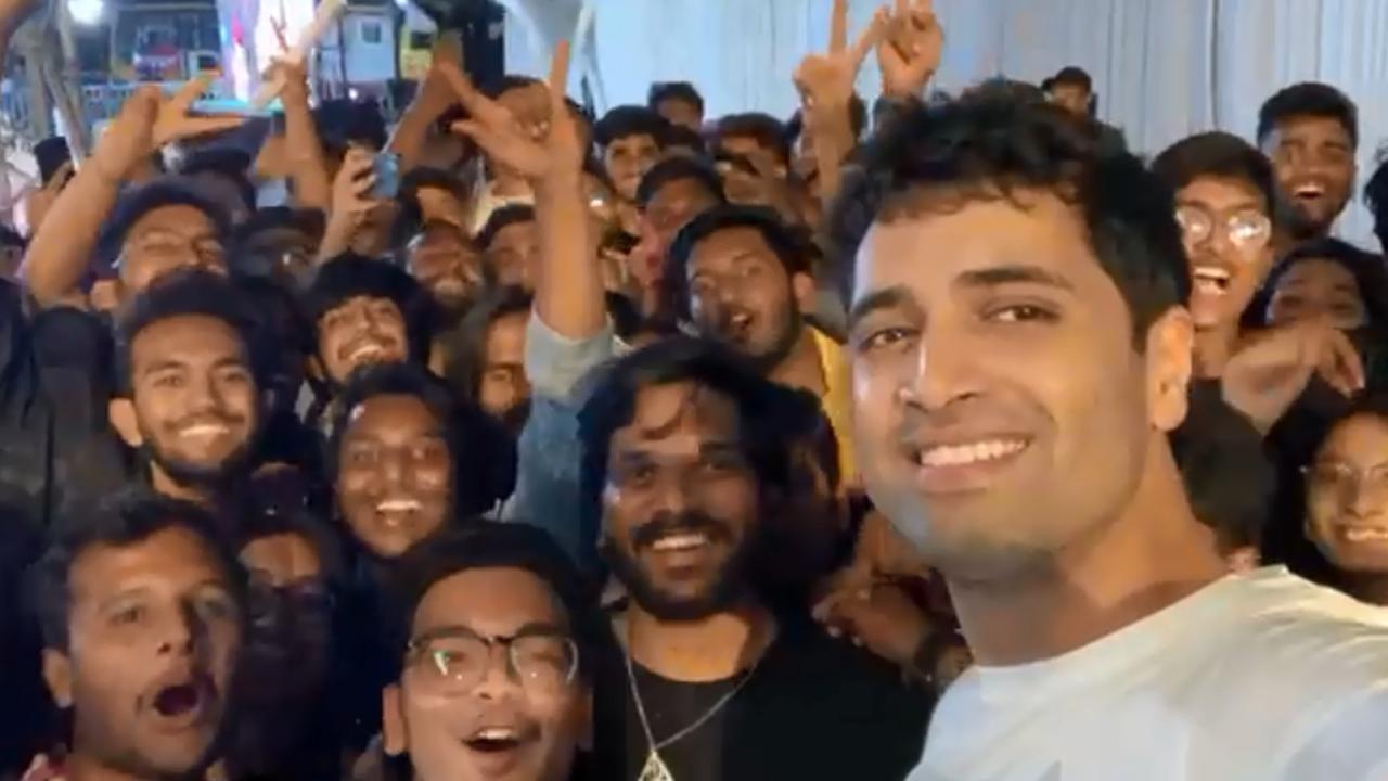 10000 college students celebrate the trailer of 'Major' with Adivi Sesh