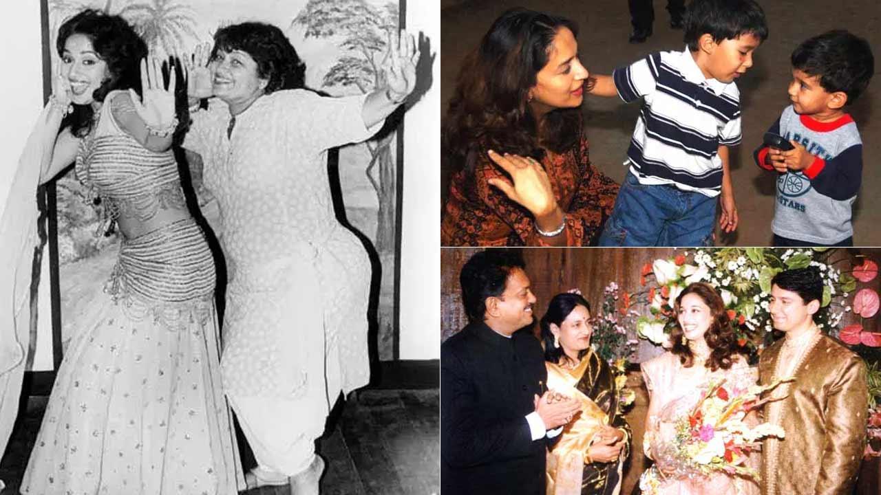 Dhuri Sex Blue Madhuri Sex Film - Madhuri Dixit: These rare pictures of the actress will make your heart go  'Dhak Dhak'