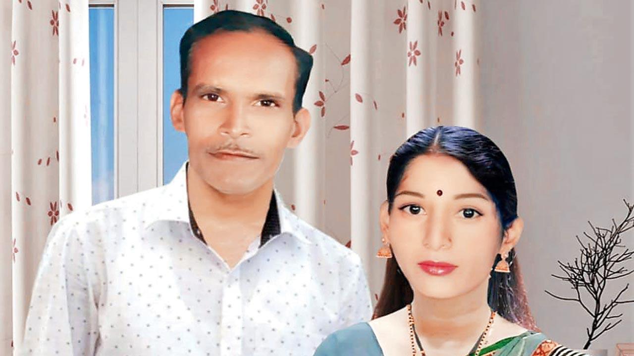 Govind Rahate and his wife Vandana,  at Umadi village