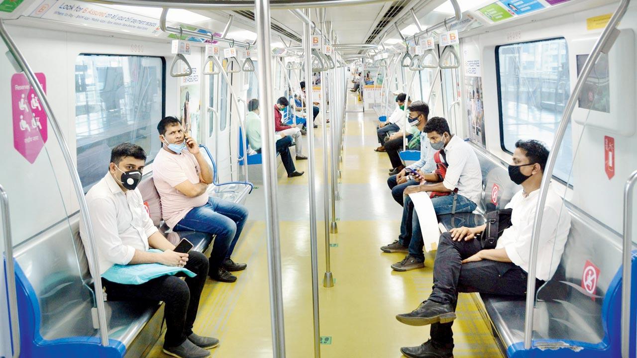 The daily ridership on Metro 1 has dropped from 4.5 lakh to 2 lakh. File pic