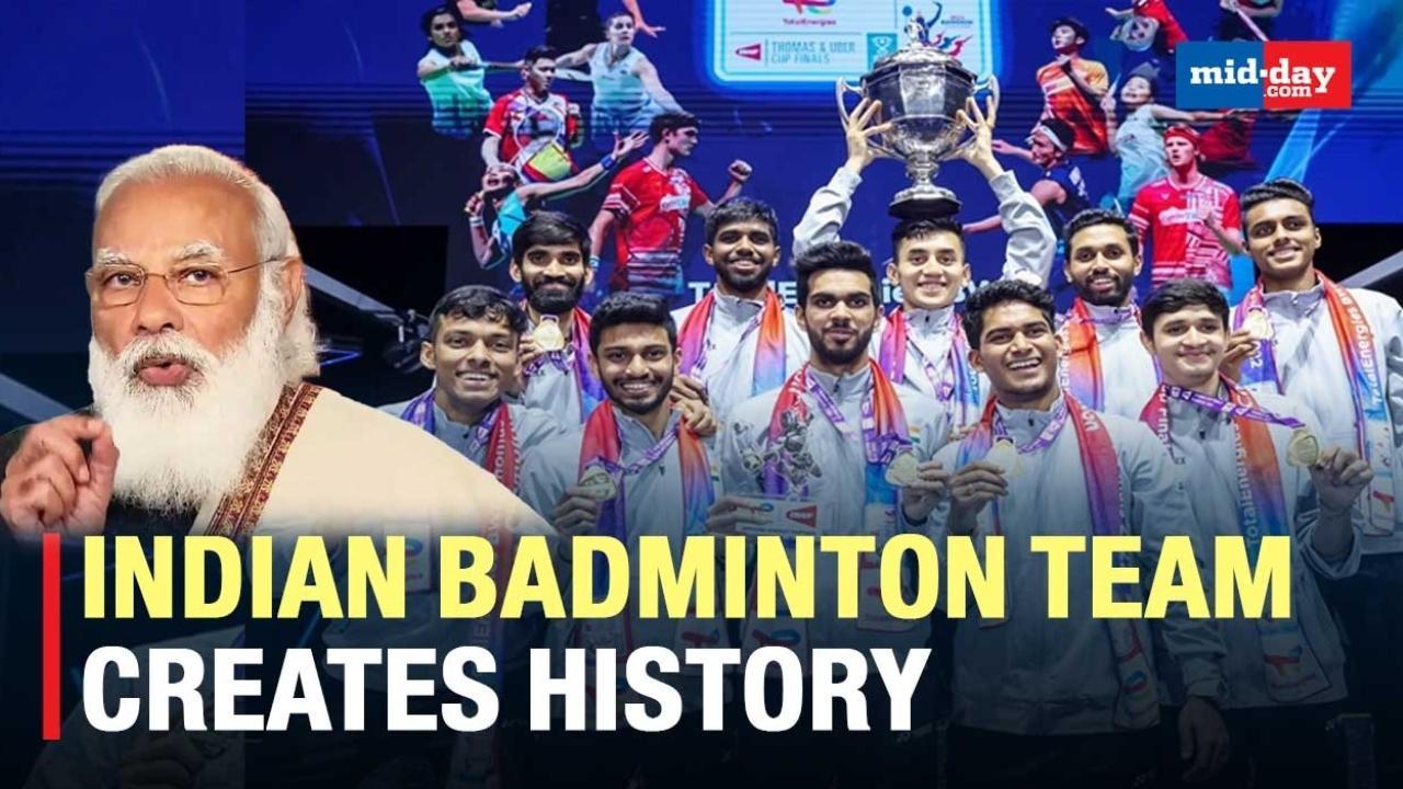 India's Badminton Stars Get A Congratulatory Call From PM  After Thomas Cup Win