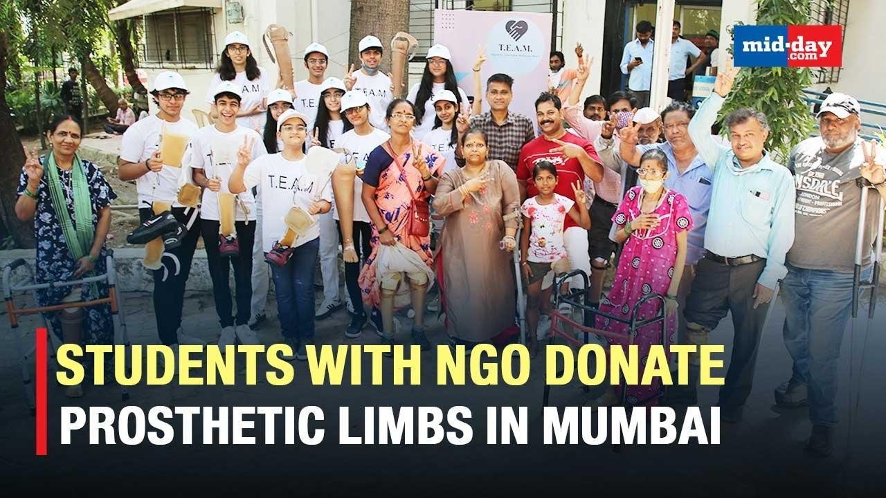 Students with NGO donate prosthetic limbs to over 150 people in Mumbai