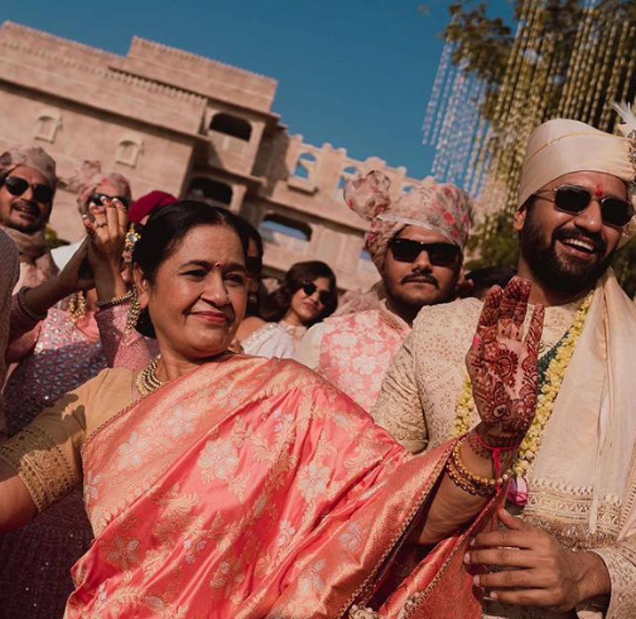 Actor Vicky Kaushal's wish for his mother and mother-in-law on Mother's Day is all things love. Taking to Instagram, Vicky took a stroll down memory lane and dropped a string of images from his wedding festivities with Katrina Kaif. One picture features his mother Veena dancing her heart out during the baraat. Another one shows Vicky and Katrina receiving blessings from the latter's mother Suzanne.