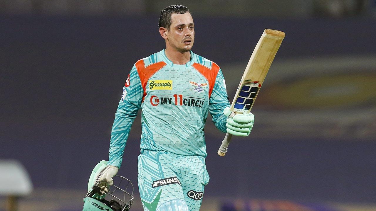 IPL 2022: 'Bit of frustration', says LSG's Quinton De Kock on his century against KKR