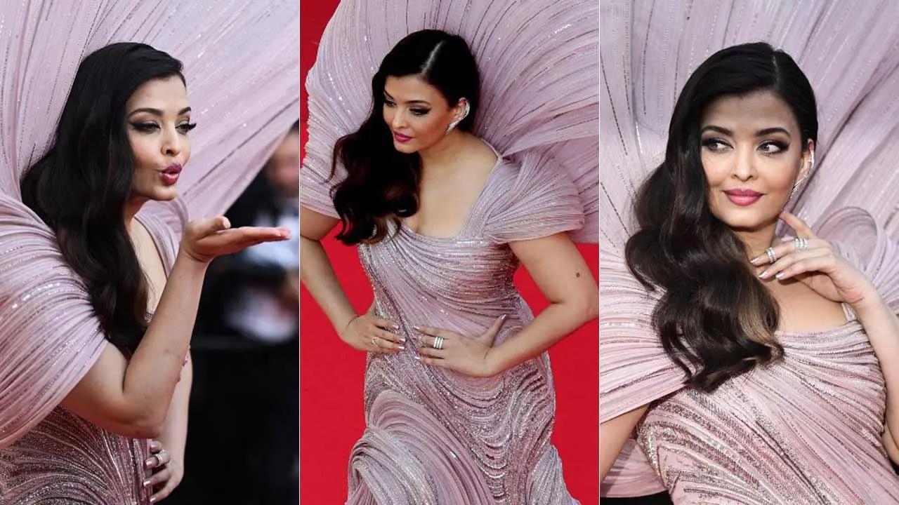 At the ongoing 75th Cannes Film Festival, Bollywood's blue-eyed beauty Aishwarya Rai Bachchan showed up at the event's Day 3 dressed in a gorgeous pastel pink gown. Click here to see full gallery