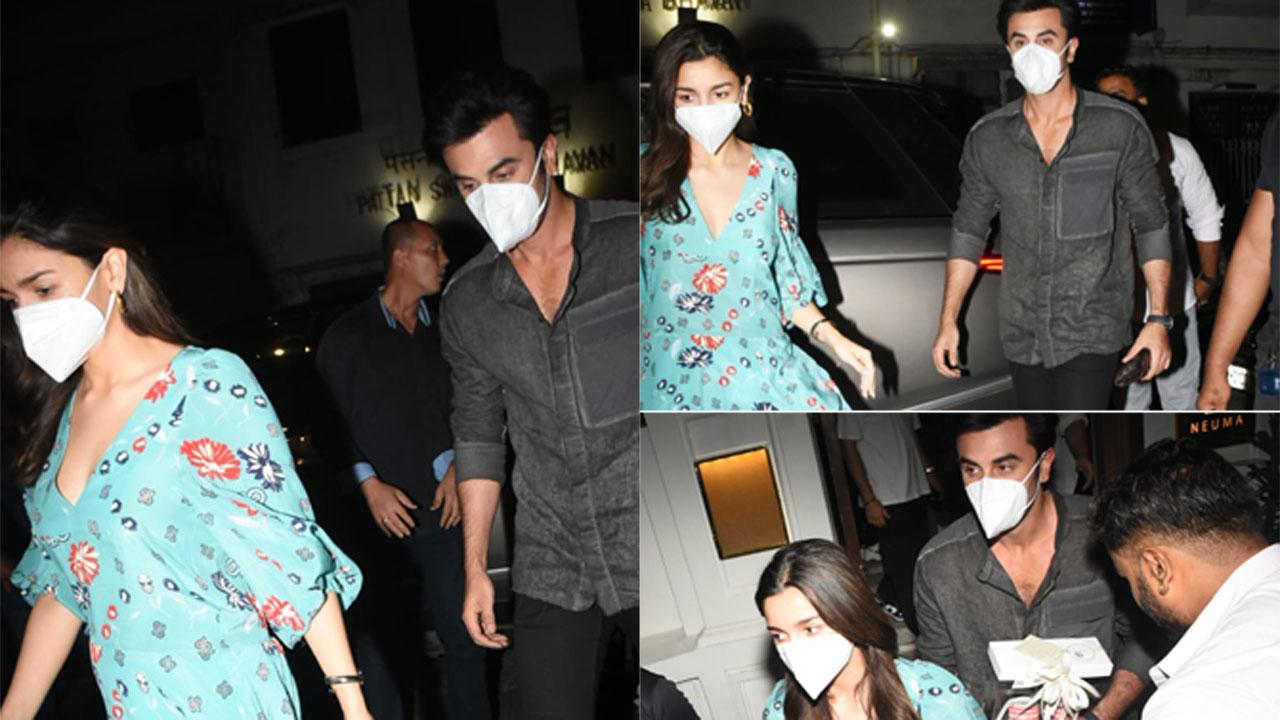 Ranbir Kapoor and Alia Bhatt tied the knot on April 14 and celebrated one month of togetherness at filmmaker Karan Johar's newly opened restaurant Neuma. Click here to see full gallery