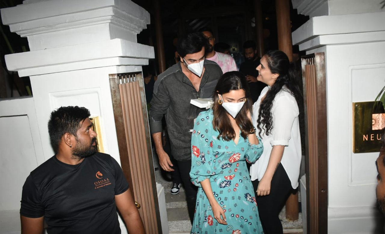 Ranbir Kapoor and Alia Bhatt tied the knot on April 14 and celebrated one month of togetherness at filmmaker Karan Johar's newly opened restaurant Neuma at Colaba. 