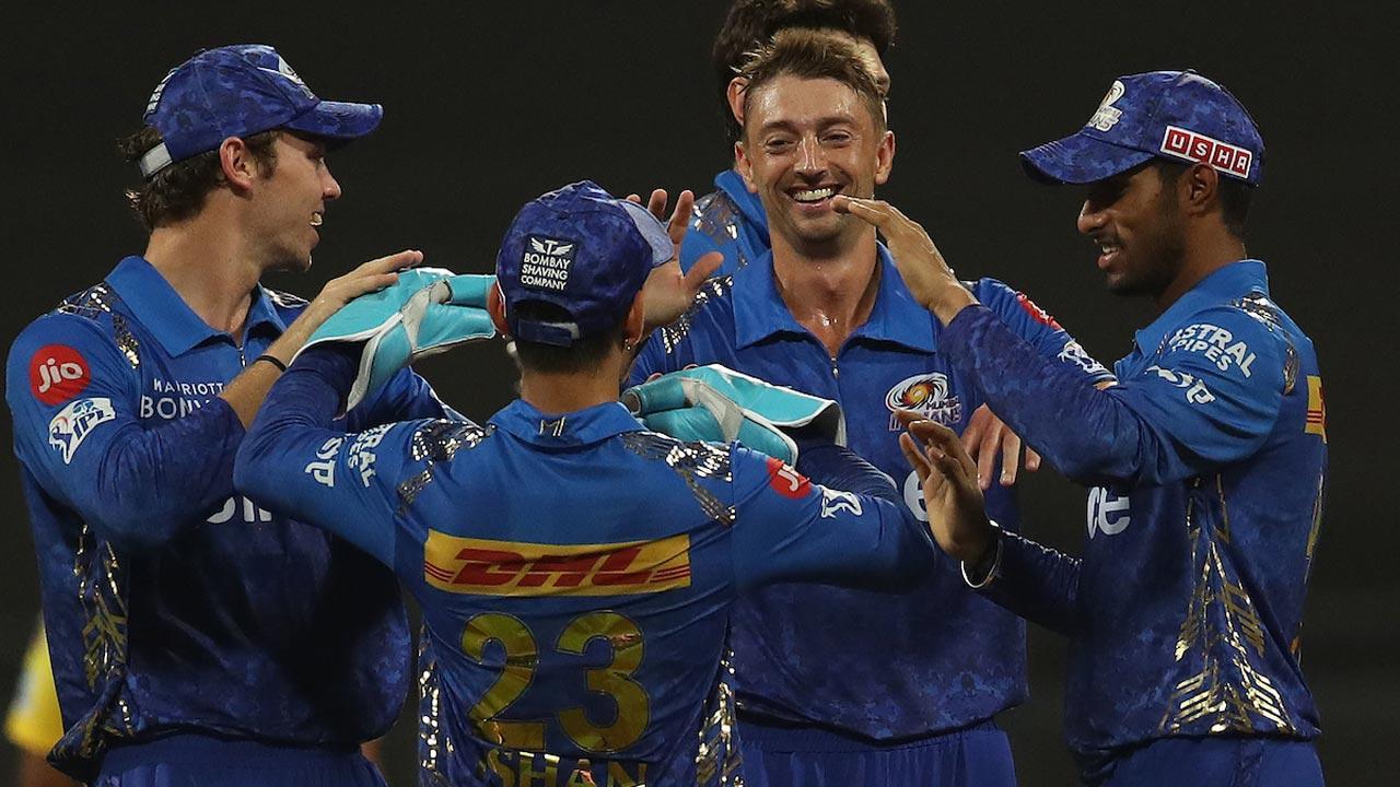 CSK all out for 97, Mumbai Indians struggle too