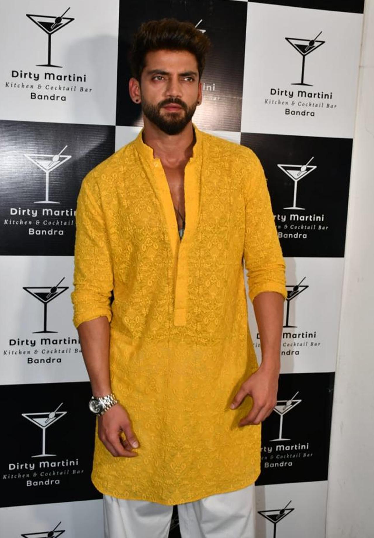 Zaheer Iqbal donned a yellow Kurta for the evening. In an interaction with mid-day, he said, 