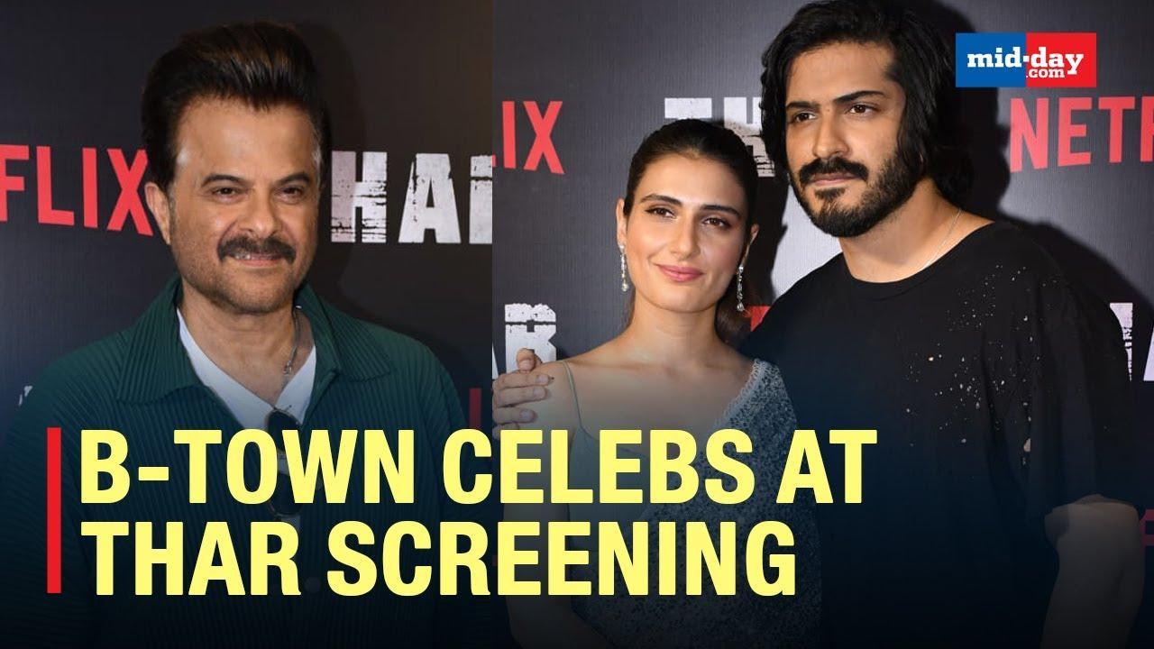 Anil Kapoor, Harsh Varrdhan Kapoor, Fatima Sana Shaikh host Thar screening