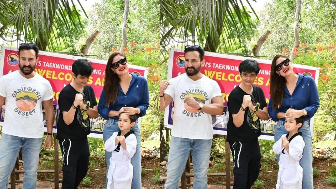 Taimur Ali Khan wins yellow belt in Taekwondo
The little munchkin isn't little anymore as he has won a yellow belt in Taekwondo making at the age of five and made his parents Saif Ali Khan and Kareena Kapoor Khan proud. All Pictures Courtesy: Yogen Shah. View all photos here.