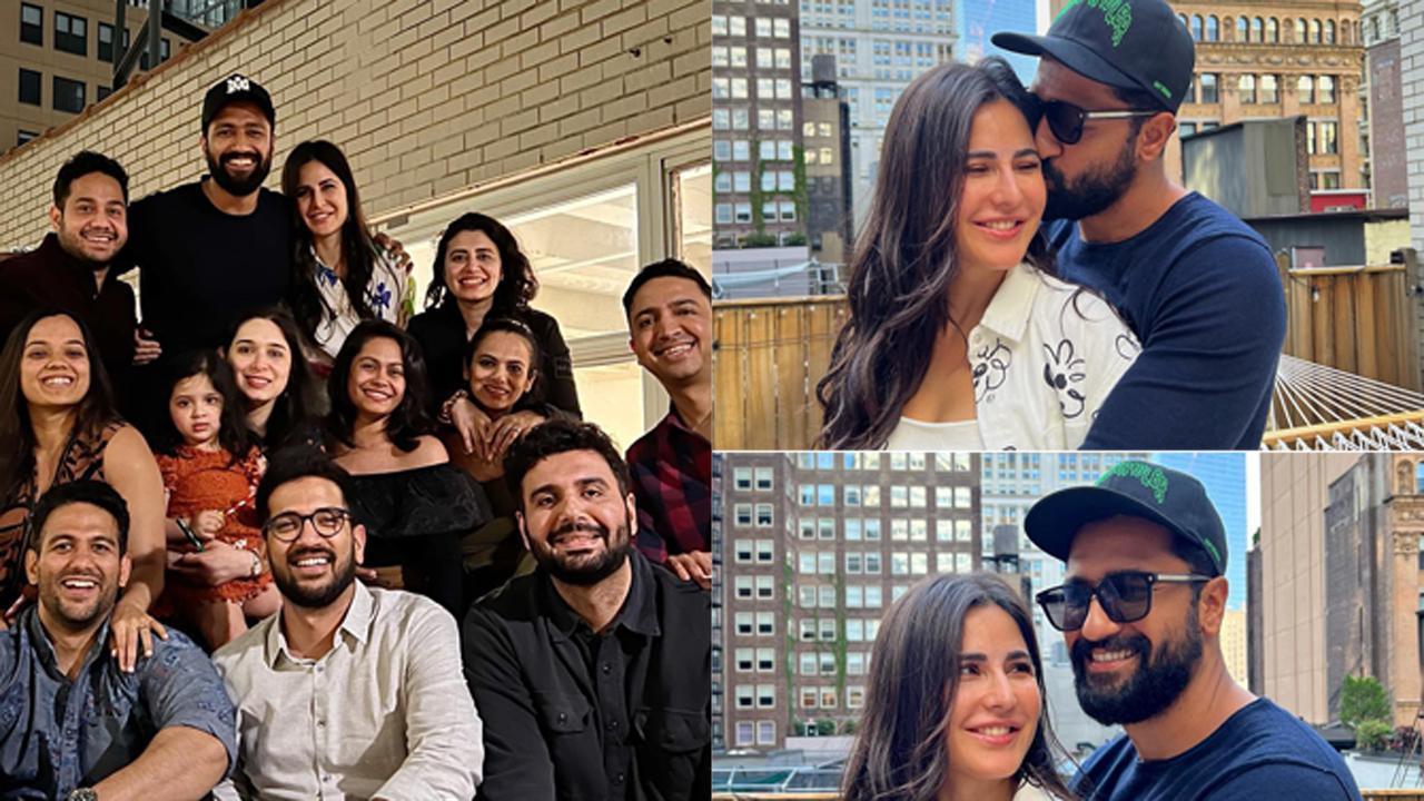 A collage of Katrina Kaif, Vicky Kaushal