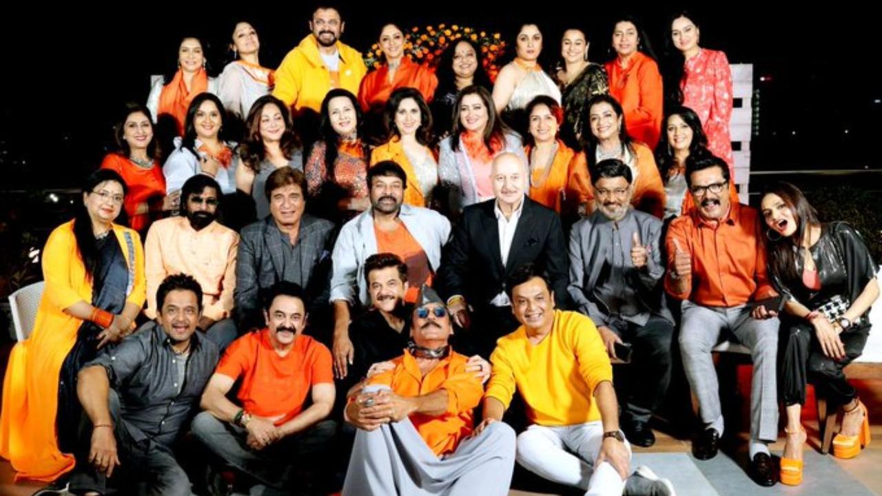 Jackie Shroff, Poonam Dhillon host '80s reunion; Chiranjeevi, Anil Kapoor and others attend
