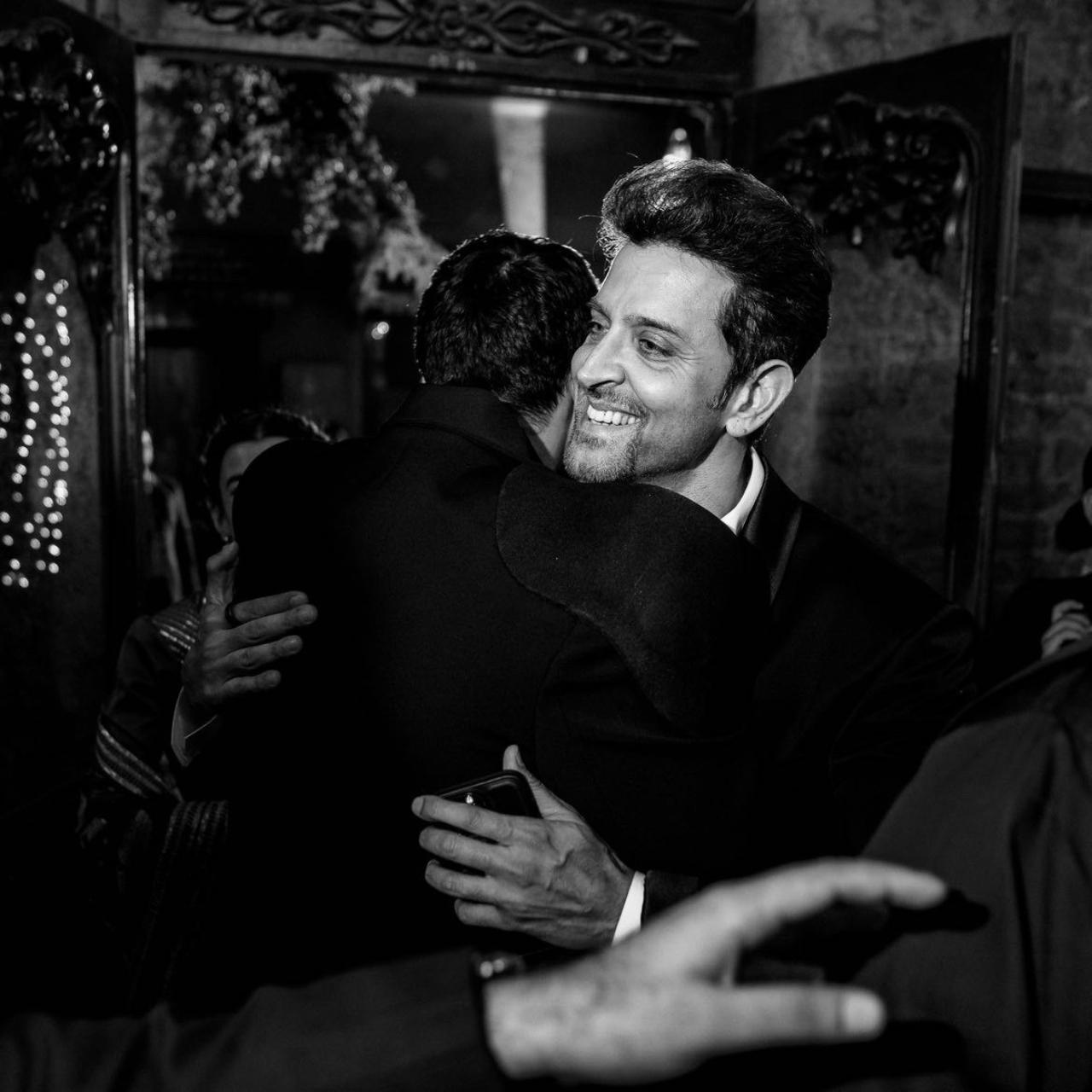 Hrithik Roshan was among the guests and had arrived with his girlfriend Saba Azad. Ali shared a picture of him giving Hrithik a hug