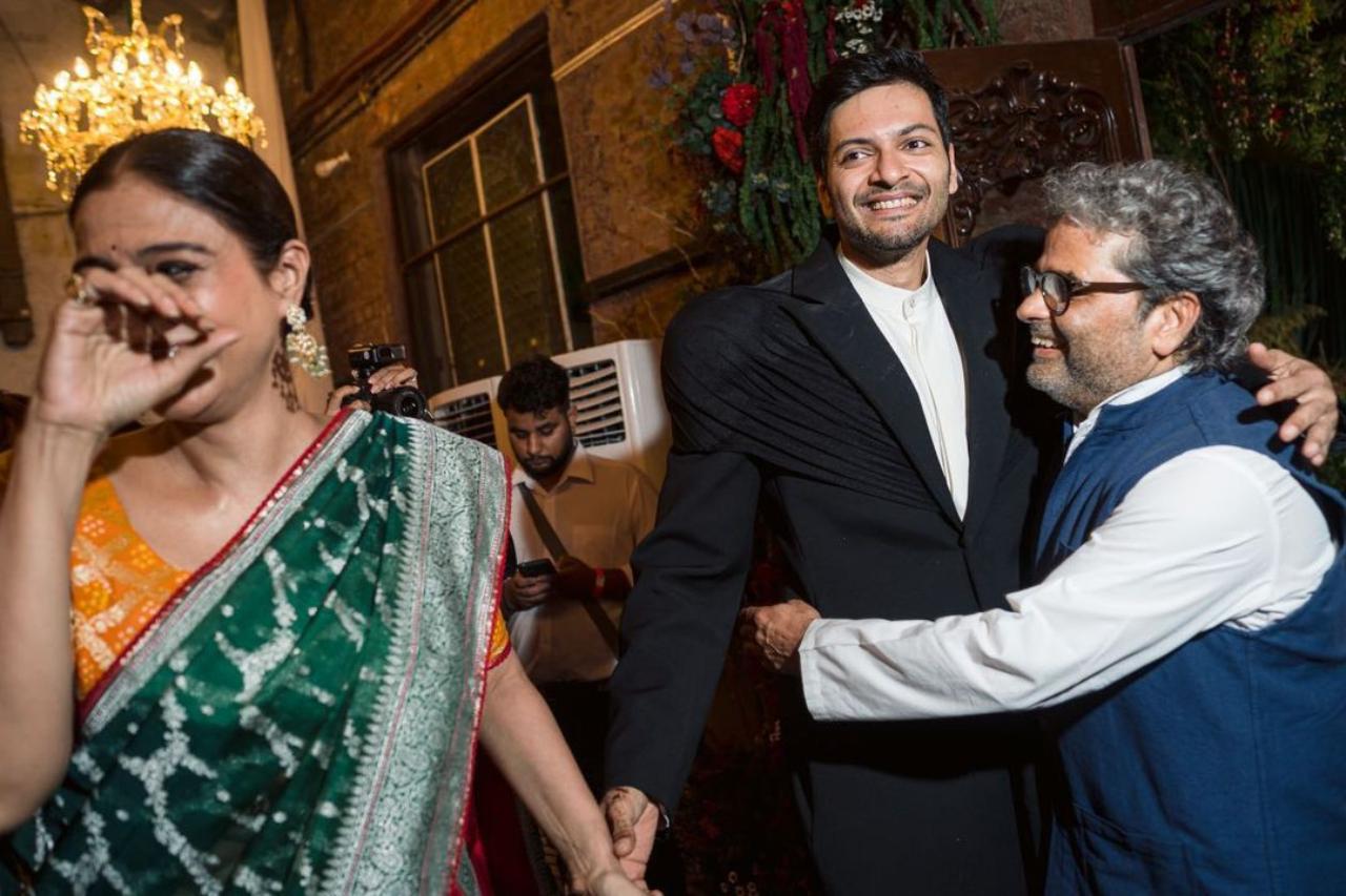Giving absolute Kuch Kuch Hota Hai vibes, Ali is seen giving filmmaker Vishal Bhardwaj a hug while holding the hand of a laughing Tabu. Ali and Tabu will be seen sharing screen in the upcoming film Khufiya directed by Vishal Bharadwaj