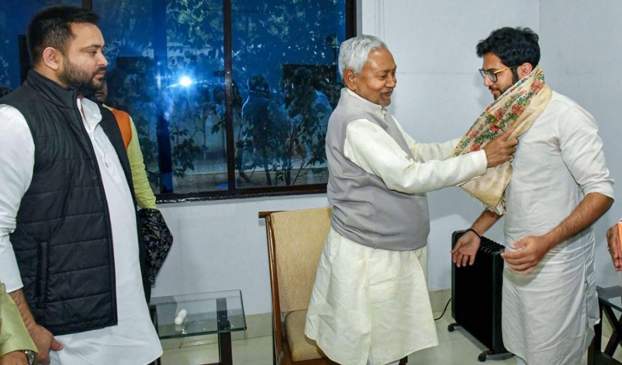 Aaditya Thackeray visits Patna, meets Tejashwi Yadav and Nitish Kumar
