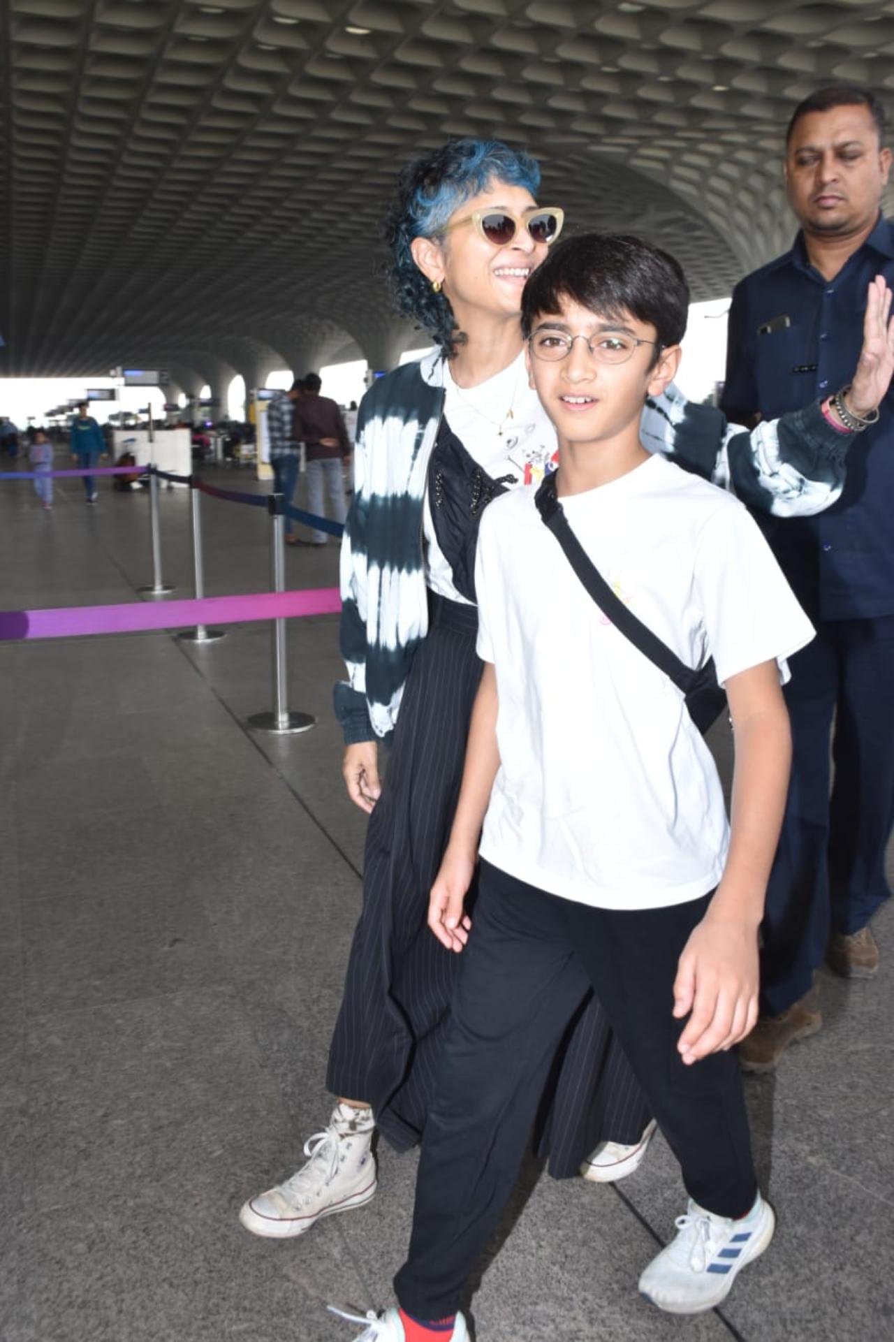 Aamir Khan and Kiran Rao share a cordial relationship even after their divorce. The two are co-parenting their son Azad. After being seen at Aamir's daughter Ira Khan's engagement ceremony, the two were seen at the Mumbai airport