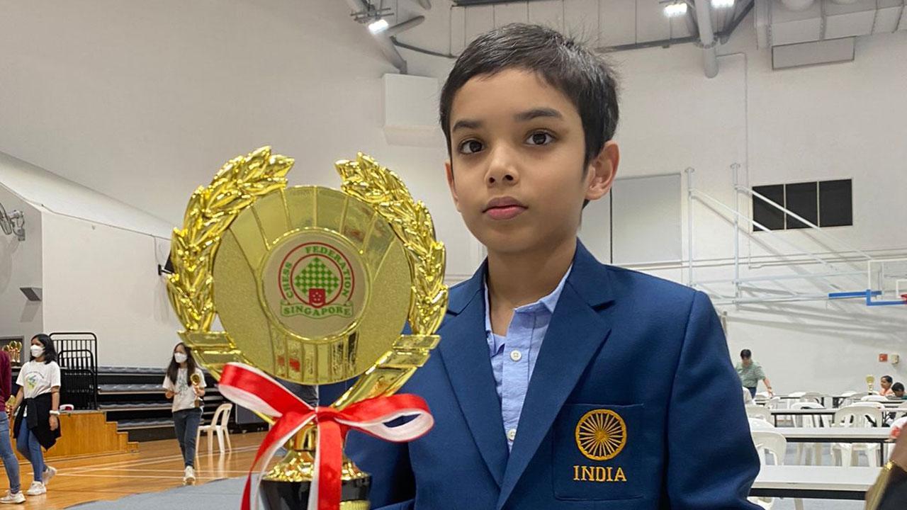 Chess kid Avyaay Garg makes the right moves in Singapore