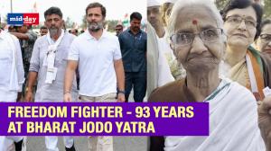 Watch: 93 year Old Freedom Fighter Joins Bharat Jodo Yatra