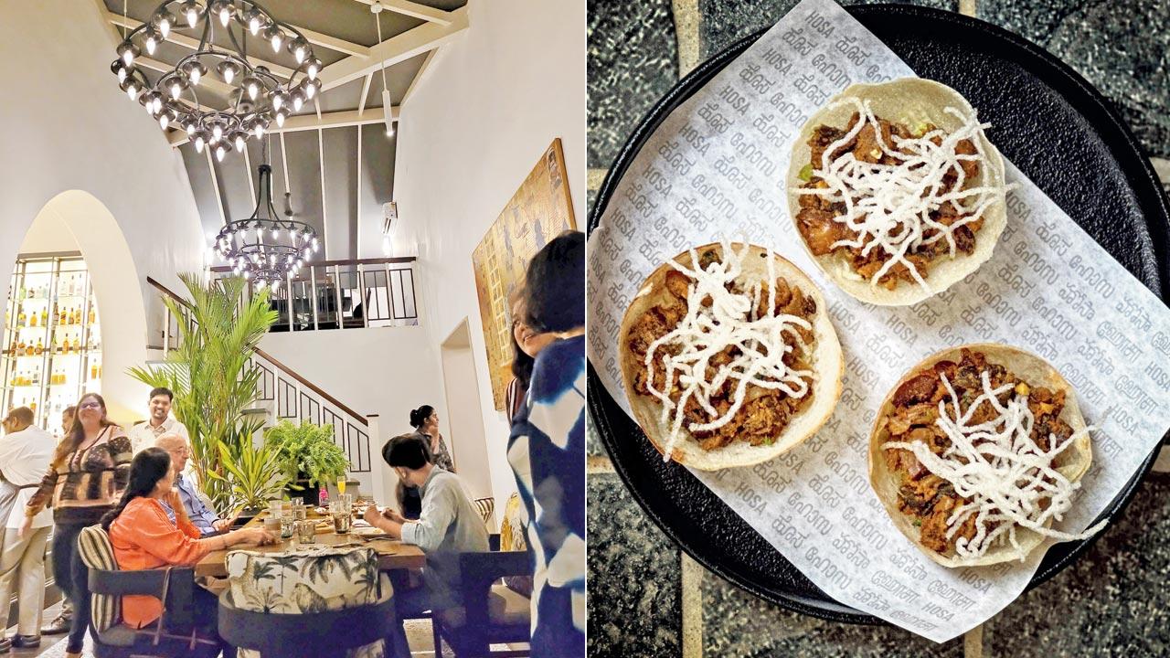 Wild mushroom sukka; interiors of the mezzanine section