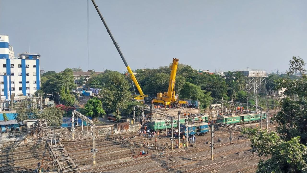 IN PICS: Carnac bridge dismantled, Mumbai local train services restored