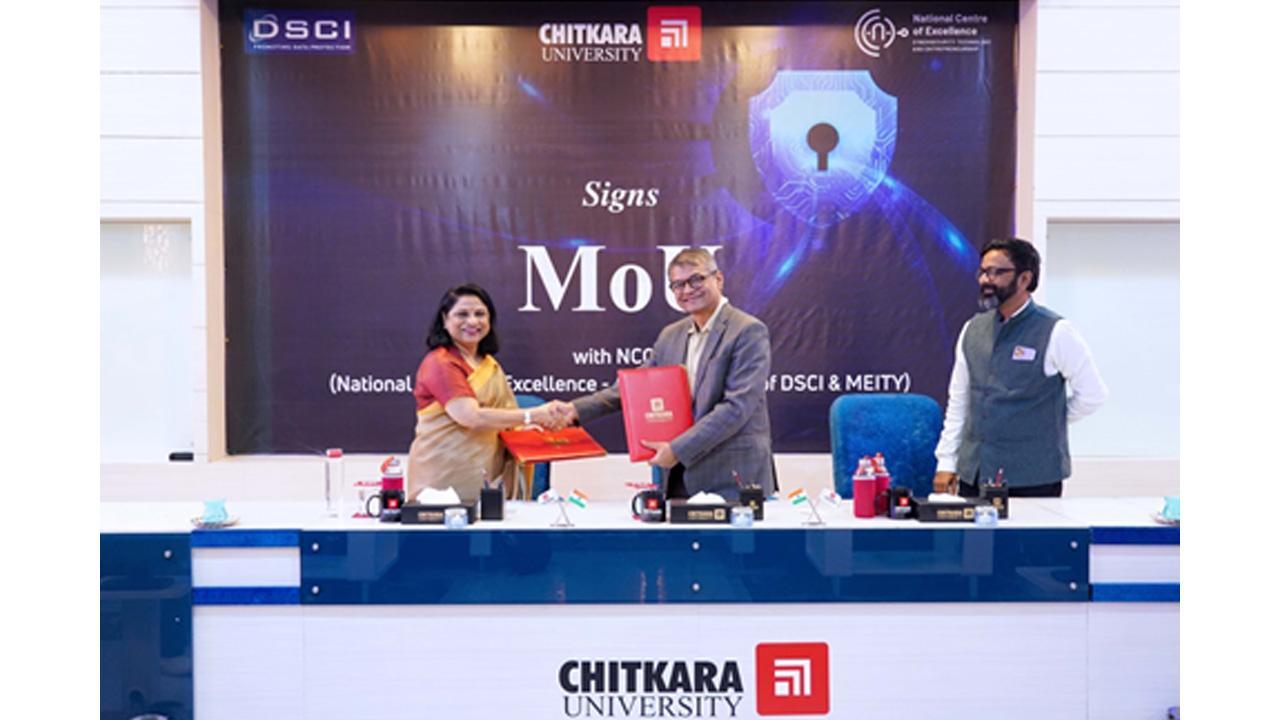 Chitkara University signs MoA with Data Security Council of India to collaborate for joint programs on cyber security and privacy