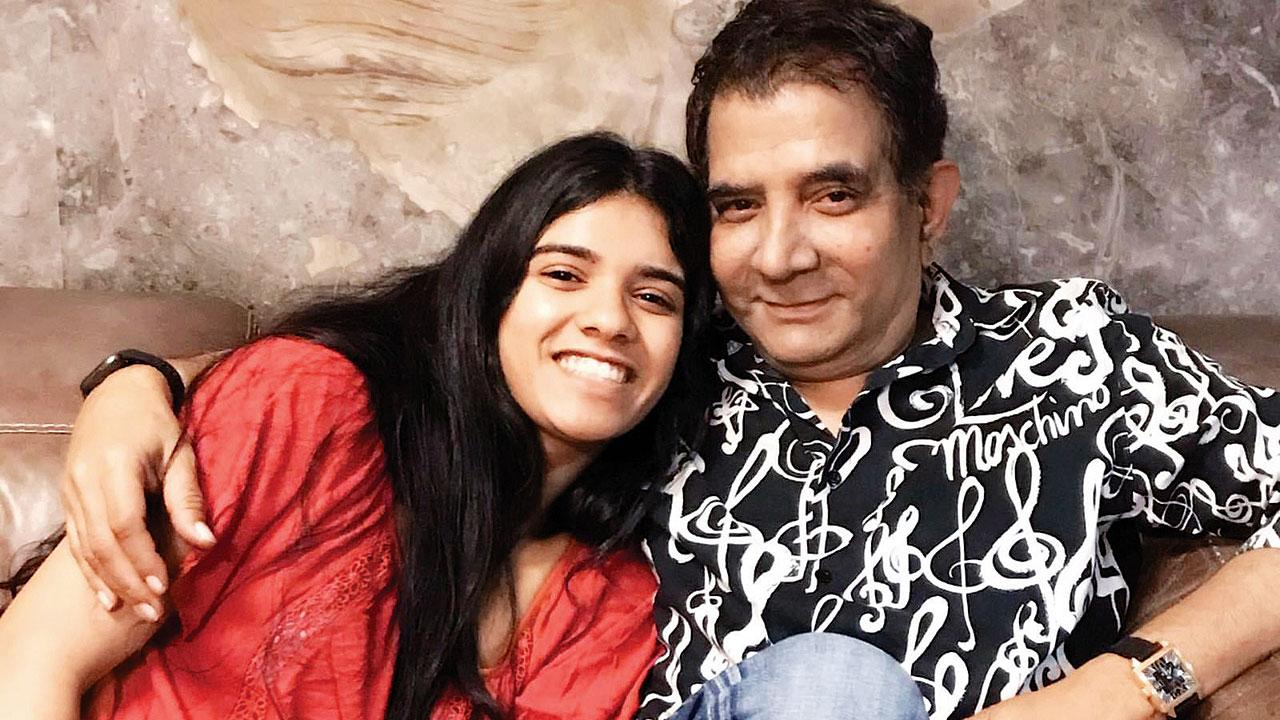 Dr Merchant with his daughter Sanskriti