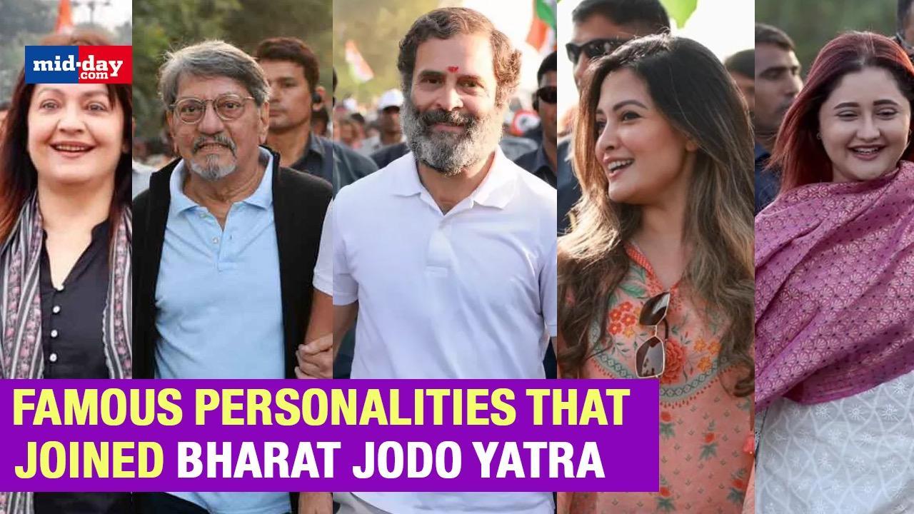 Watch Famous Personalities Walk With Rahul Gandhi In The Bharat Jodo Yatra