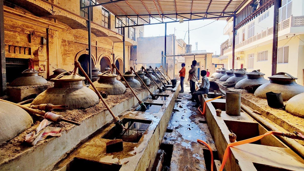 Kannauj-based Boond’s thrust is on sticking to the ancient deg-bhapka technique—a slow distillation process where a copper vessel or deg is filled with flowers, herbs and water, sealed with mud, and put on a wood fire. The fragrant steam travels through the bhapka and is cooled in water to become a perfume. The final fragrance is a combination of oils extracted from this process and does not include alcohol