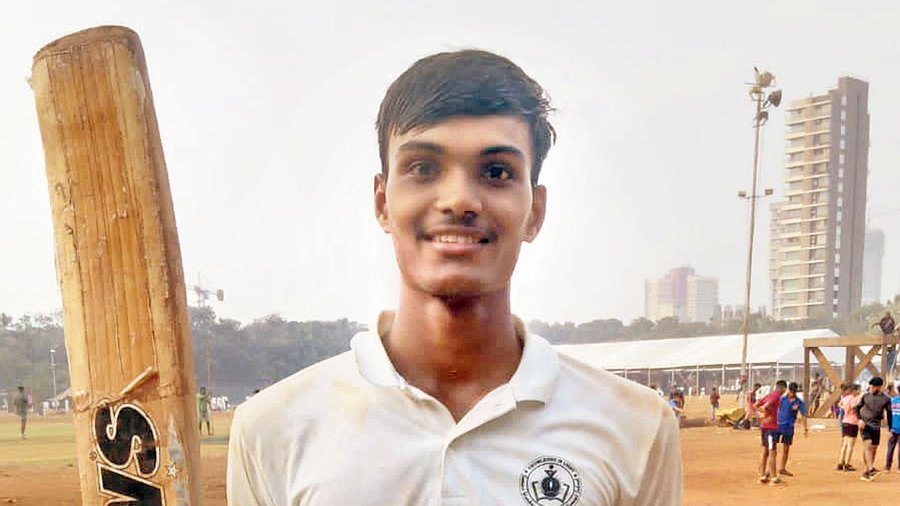 Swayam Sail hits ton in Harris Shield