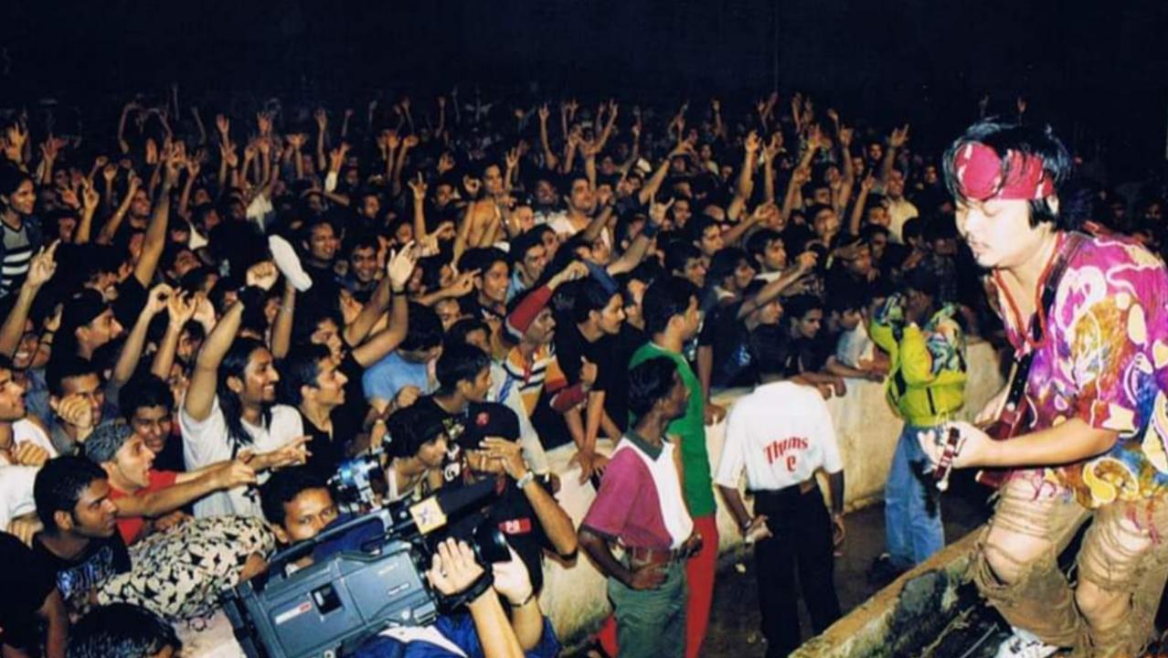 The Independence Rock music festival was first held in August 1986 at Rang Bhavan. Photo Courtesy: Farhad Wadia