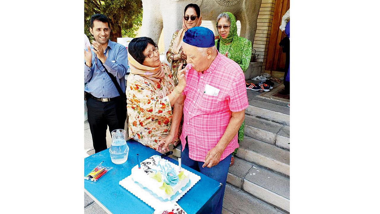 Celebrating Irani’s  birthday at the Dar-e-Meher in Isfahan 