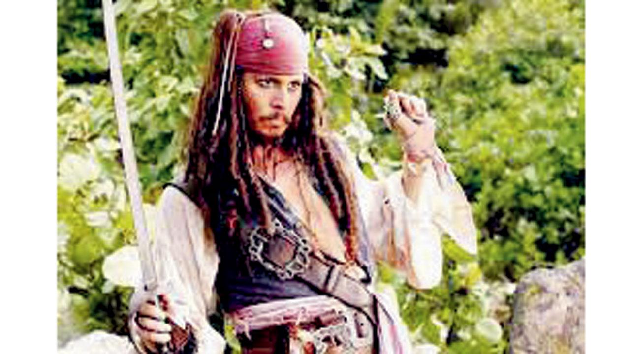 Johnny Depp played Captain Jack Sparrow in five instalments