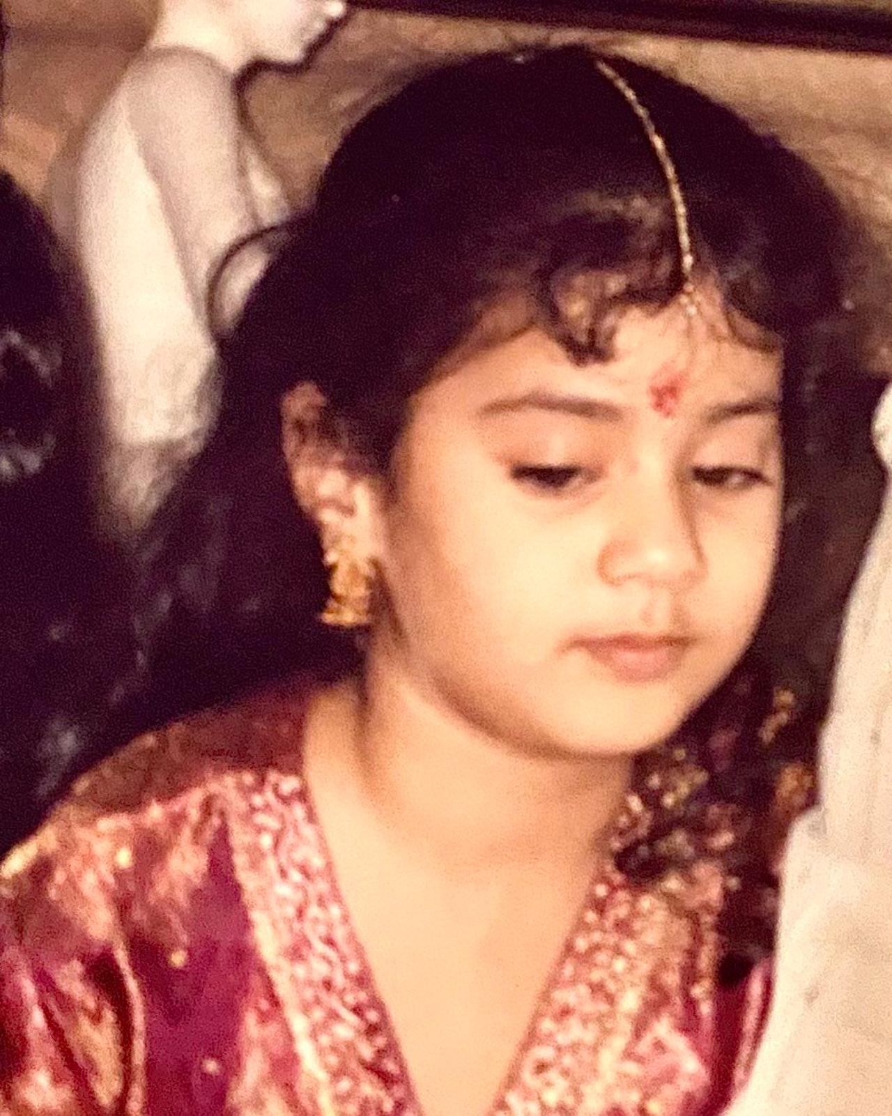 Janhvi Kapoor from her childhood days