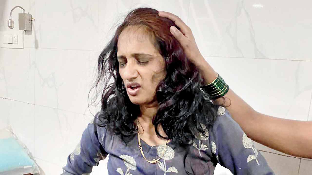 Sarita Gurav, 38, was walking on the road, near a forest patch, when the leopard attacked her