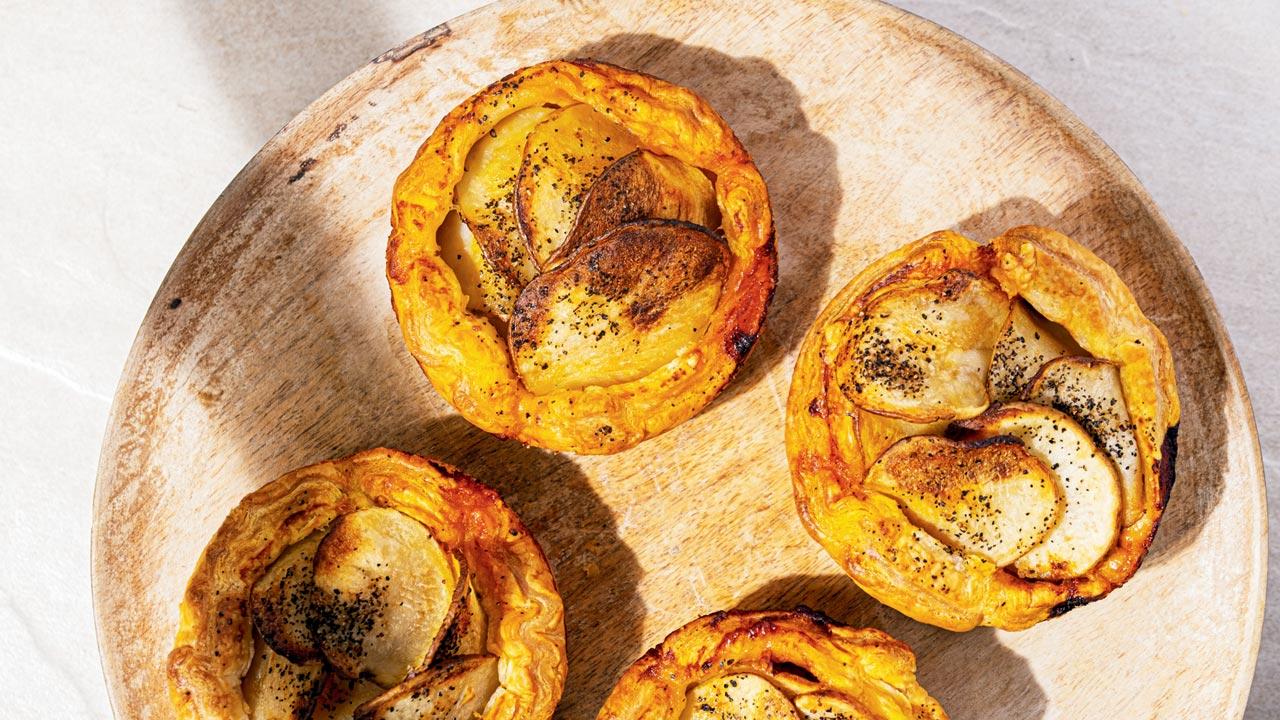 Goan chorizo and potato pie