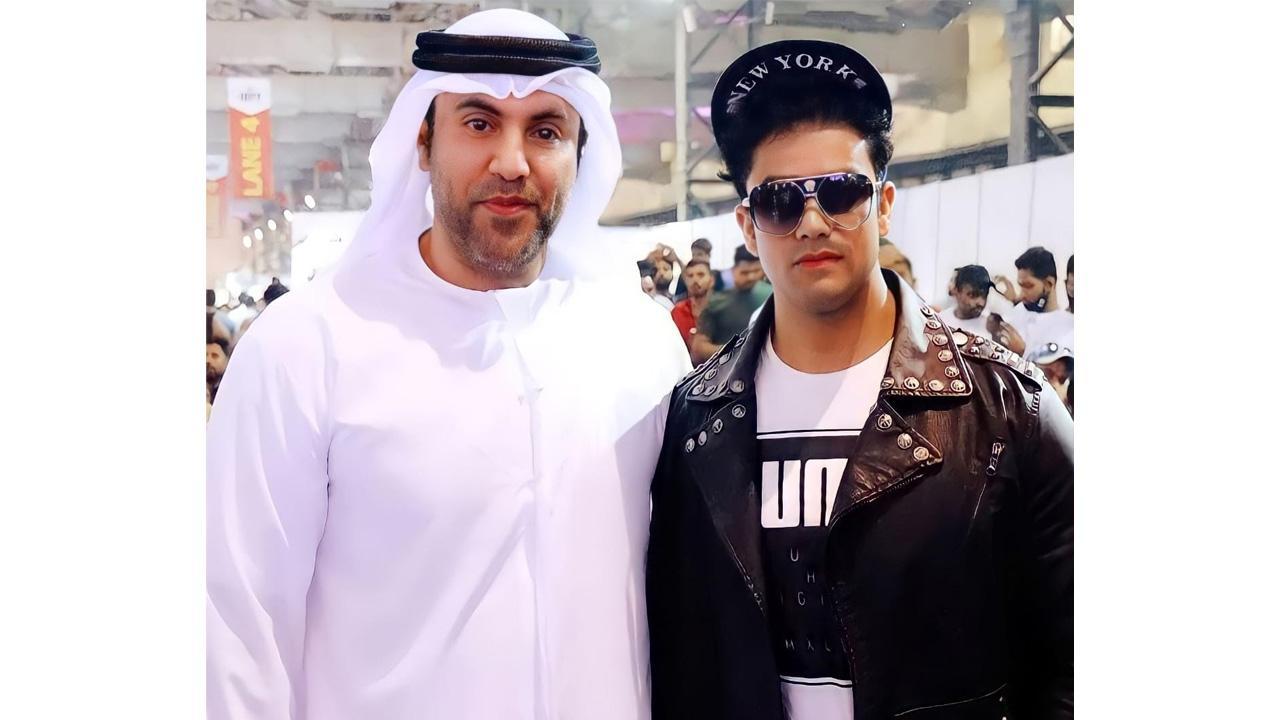 Mikki Koomar attended the Biggest BodyBuilding Event called Amateur Olympia with the UAE'S Business Tycoon Bu Abdullah.